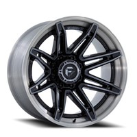 Fuel Brawl 22x10" 6x135mm 87.1mm CB -18mm Gloss Black Brushed Dark Tint