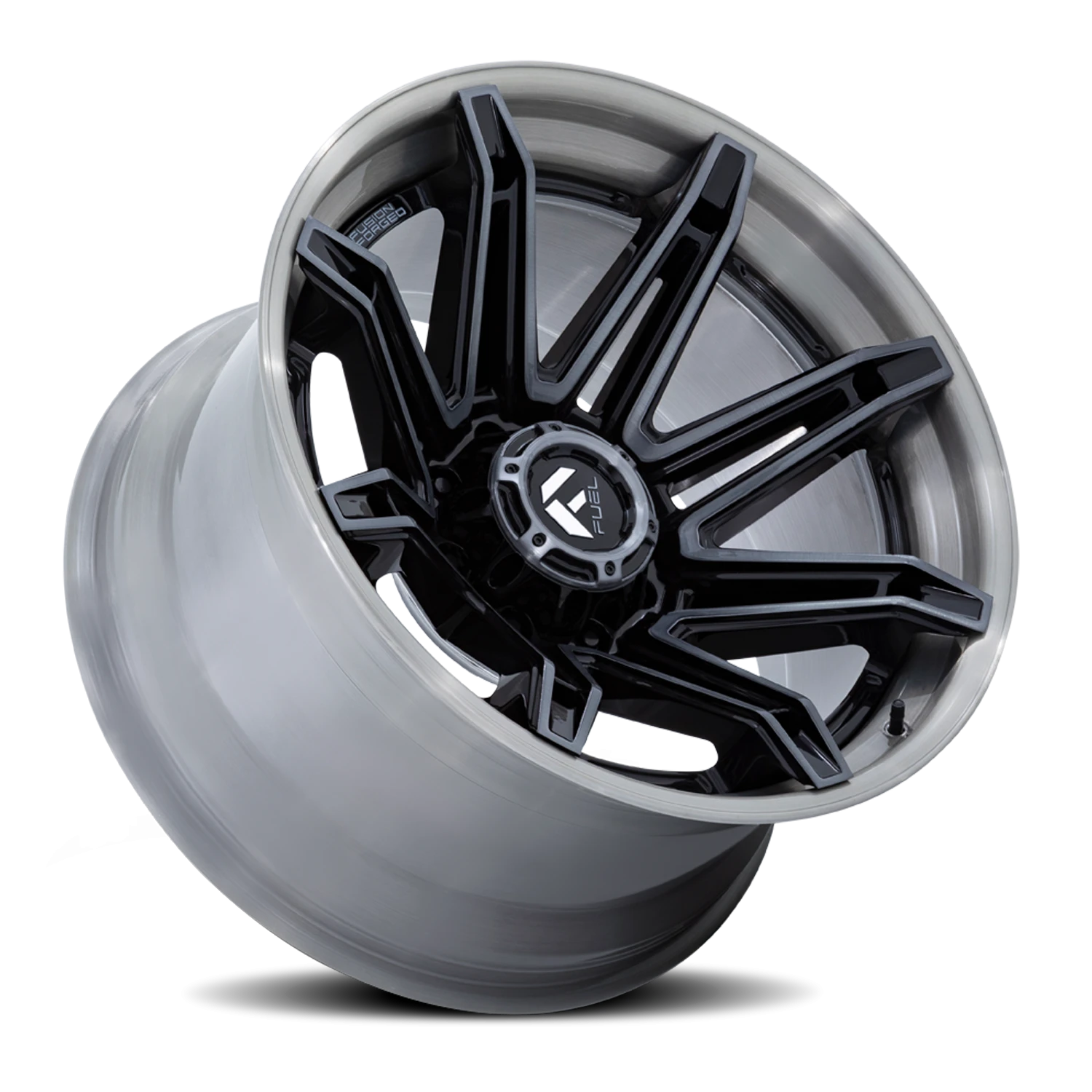 Fuel Brawl 20x10" 8x170mm 125.1mm CB -18mm Gloss Black Brushed Dark Tint