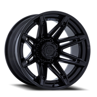 Fuel Brawl 22x10" 8x170mm 125.1mm CB -18mm Matte Black Gloss Black Lip