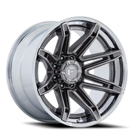 Fuel Brawl 22x12 -44 6x135mm 87.1mm Platinum Chrome Lip