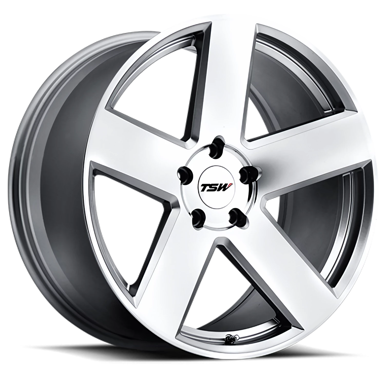 TSW Bristol 20x10" 5x120mm 76.1mm CB +40mm Silver Mirror Cut Face