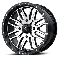 MSA Brute 16x7" 4x156mm 132mm CB +10mm Gloss Black Machined