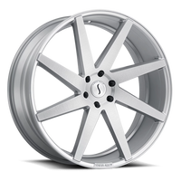 Status Brute 22x9.5" 5x112mm 66.6mm CB +35mm Silver Brushed Machined Face