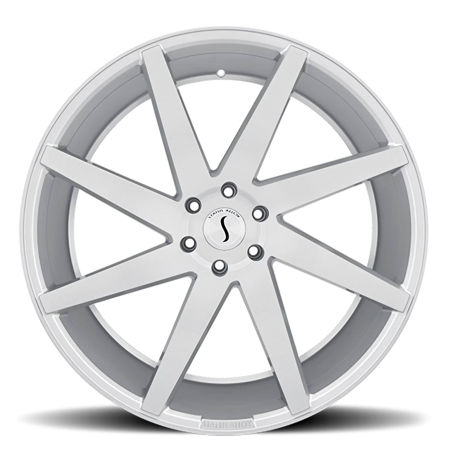Status Brute 22x9.5" 5x112mm 66.6mm CB +35mm Silver Brushed Machined Face