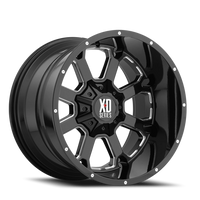 XD Series Buck 25 22x10" 5x150mm 110.5mm CB -18mm Gloss Black Milled