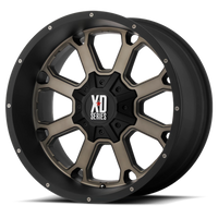 XD Series Buck 25 20x12" 5x127mm 78.3mm CB -44mm Matte Black Dark Tint