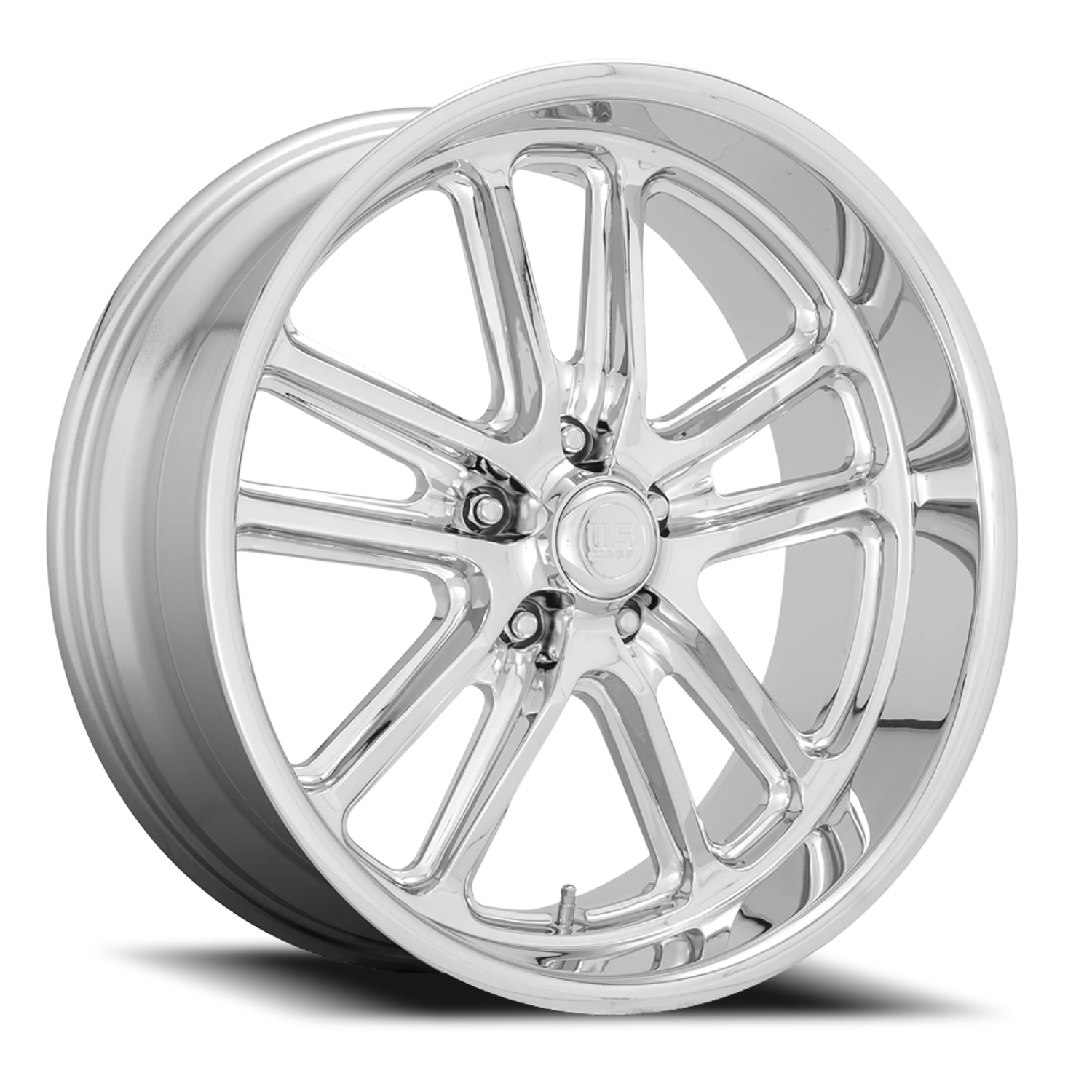 US Mags Bullet 18x9.5" 5x114.3mm 72.56mm CB +1mm Chrome