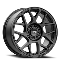 KMC Bully 17x8" 5x108mm 72.6mm CB +38mm Satin Black