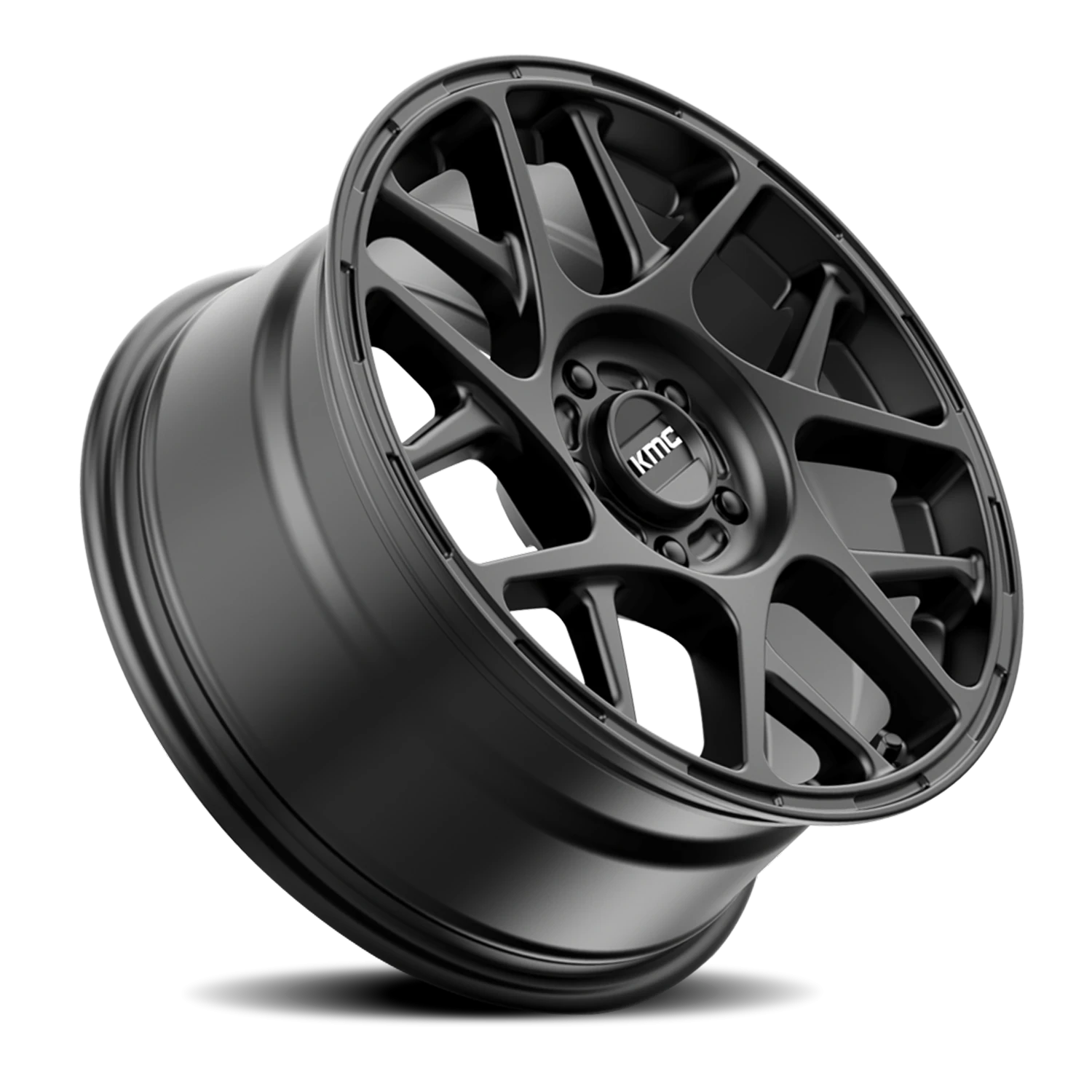 KMC Bully 16x7.5" 5x114.3mm 72.6mm CB +30mm Satin Black