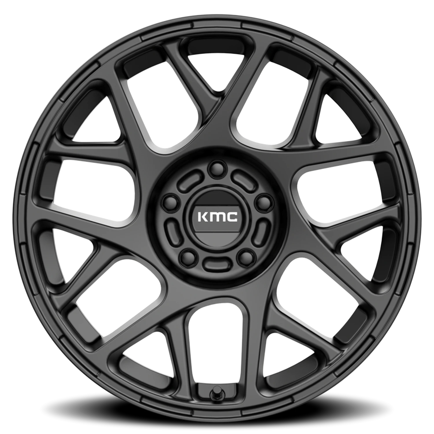 KMC Bully 17x8" 5x110mm 72.6mm CB +38mm Satin Black