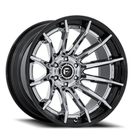 Fuel Burn 24x12" 5x127mm 71.5mm CB -44mm Chrome Gloss Black Lip