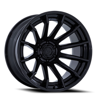 Fuel Burn 24x12 -44 5x127mm 71.5mm Matte Black Gloss Black Lip