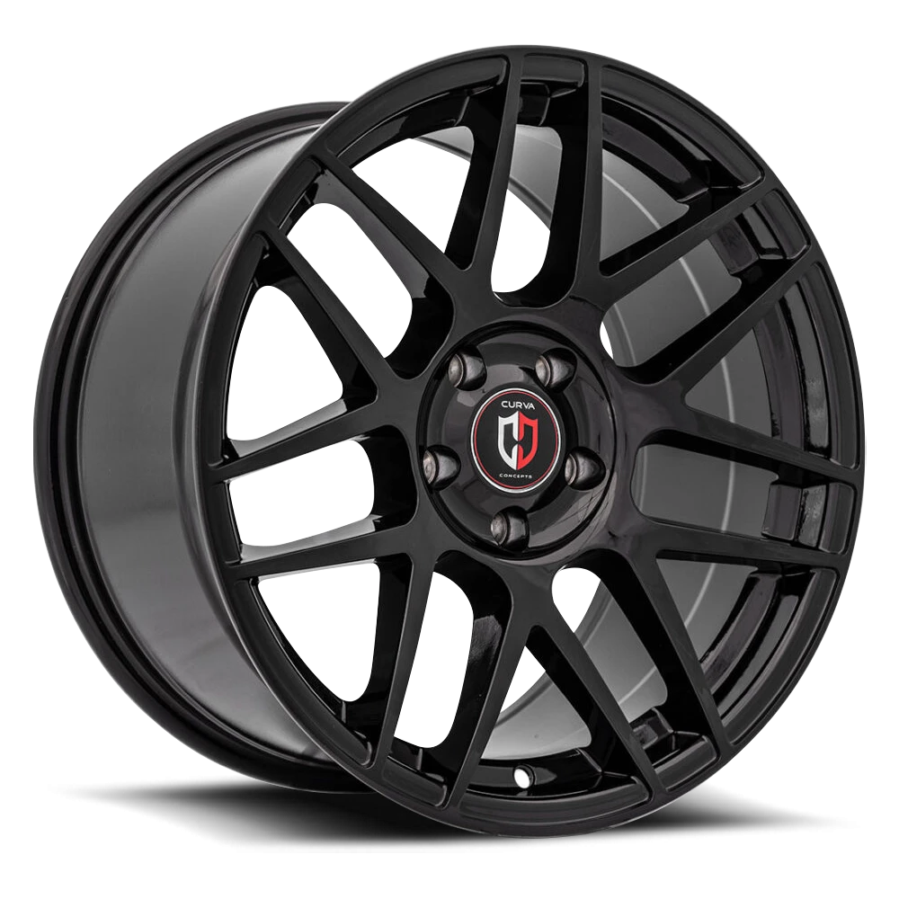 Curva Concepts C300 19x9" 5x114.3mm 73.1mm CB +30mm Gloss Black