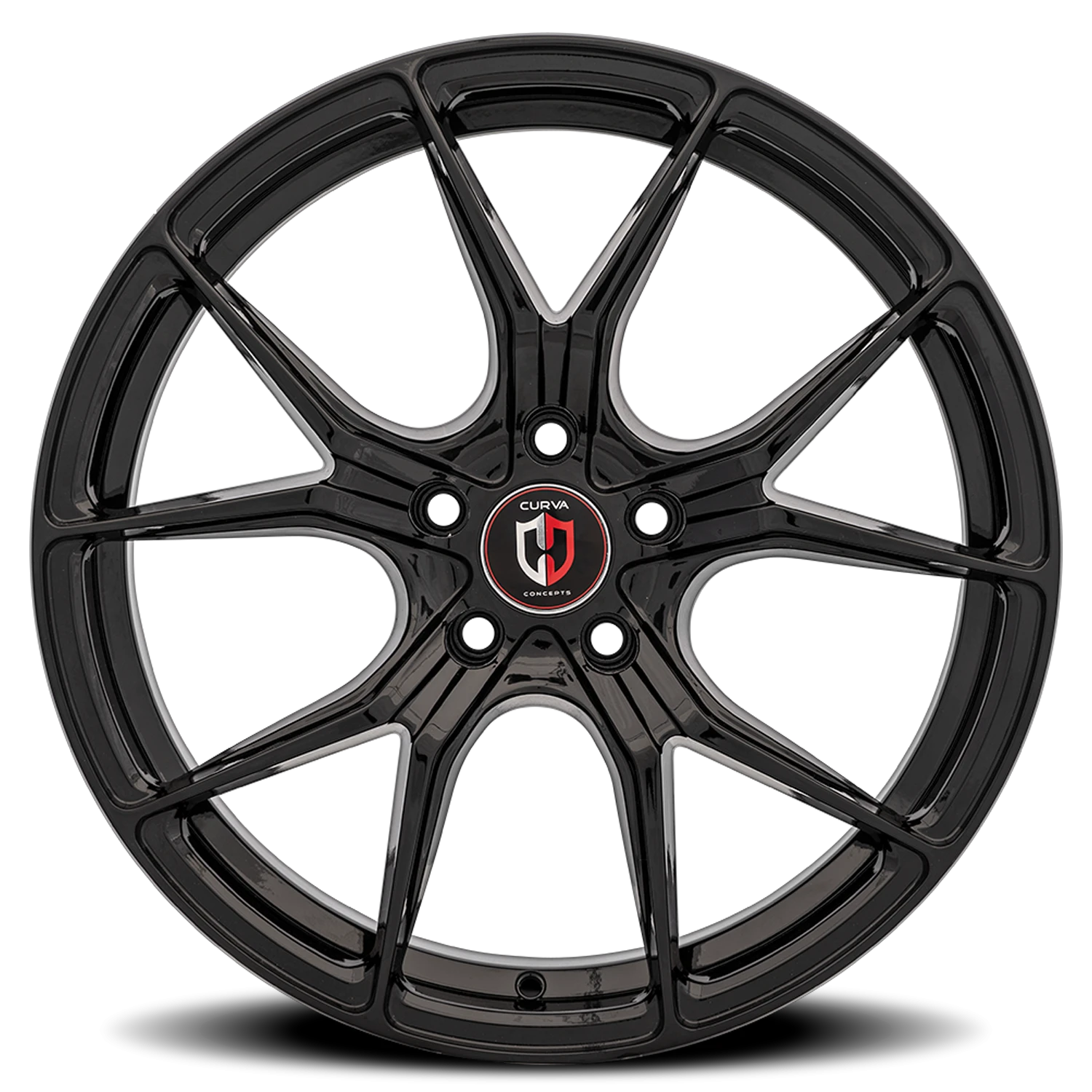 Curva Concepts C42 20x8.5" 5x120mm 72.56mm CB +35mm Gloss Black