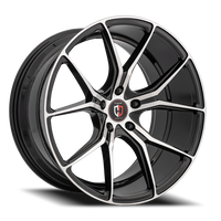 Curva Concepts C42 20x8.5" 5x120mm 72.56mm CB +20mm Gloss Black Machined Face