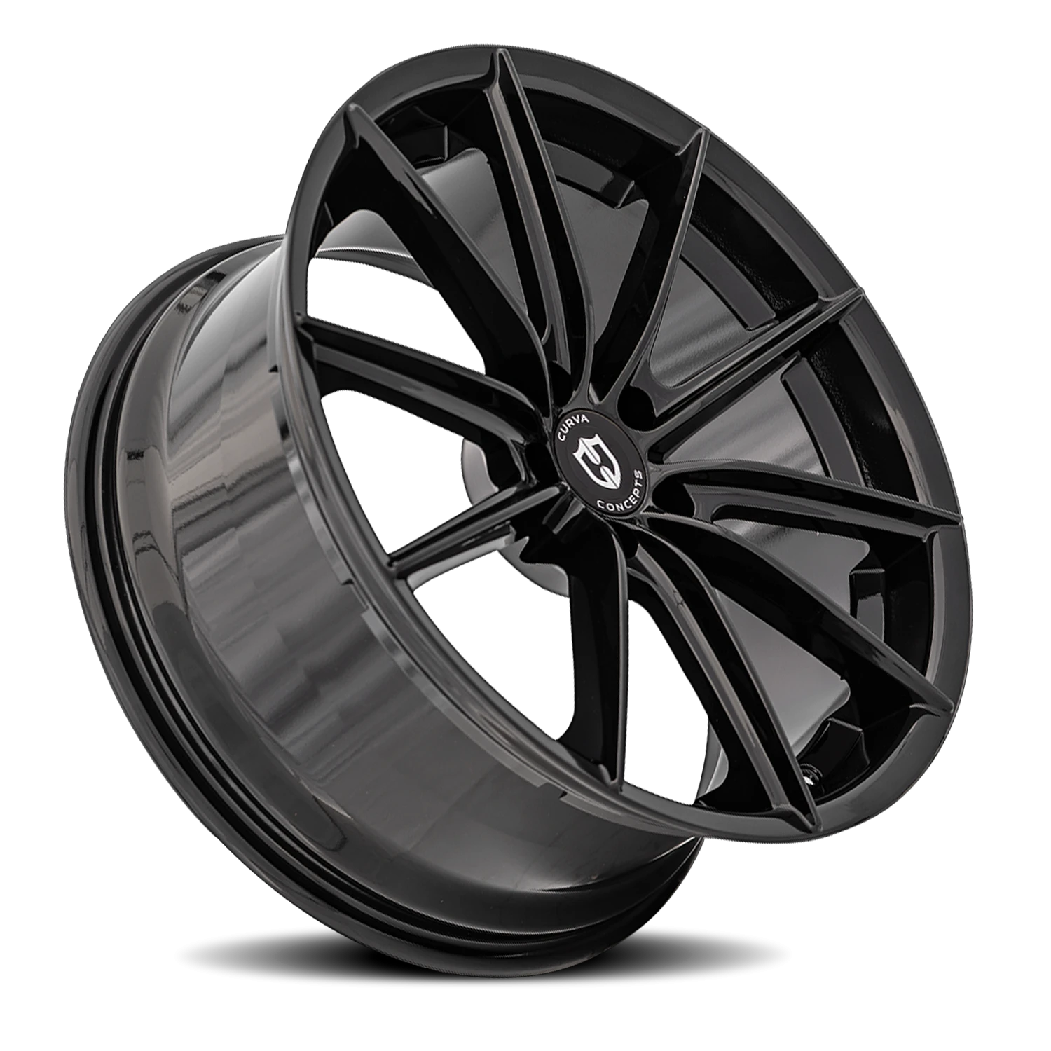 Curva Concepts C46 20x10.5" 5x115mm 71.5mm CB +25mm Gloss Black