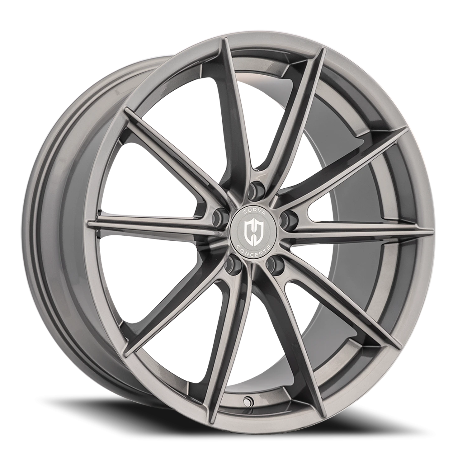 Curva Concepts C46 20x10.5" 5x114.3mm 73.1mm CB +35mm Gloss Gunmetal