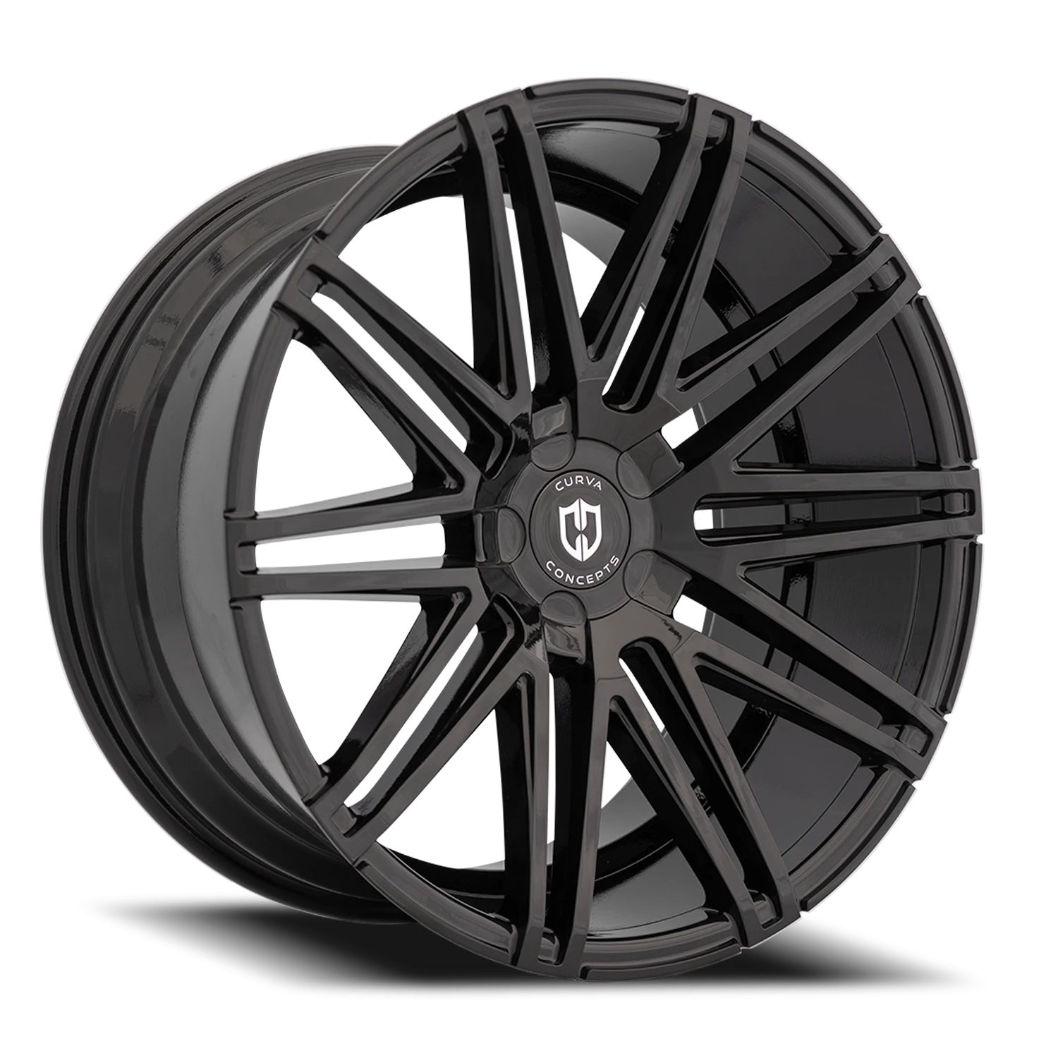 Curva Concepts C48 22x10.5" 5x114.3mm 73.1mm CB +40mm Gloss Black