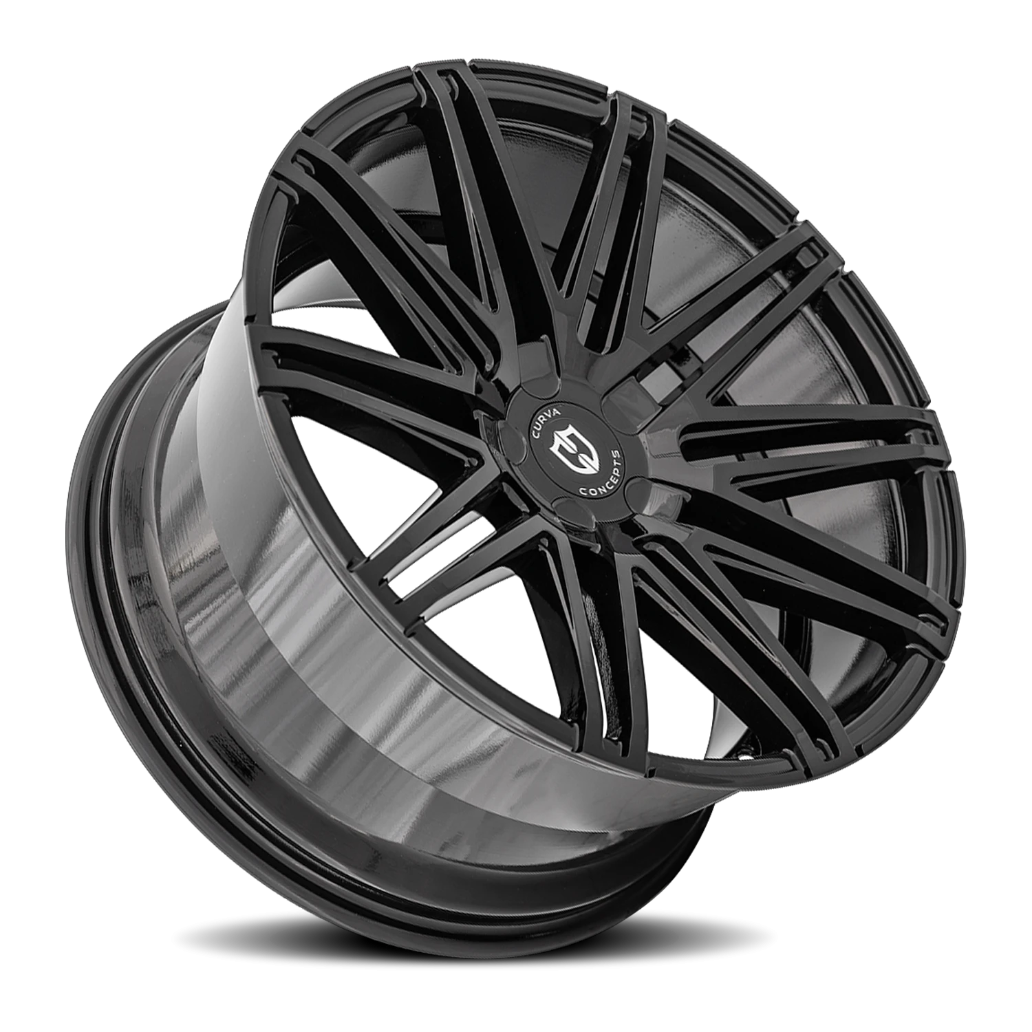 Curva Concepts C48 BLK 20x9 +35 5x112mm 73.1mm Gloss Black