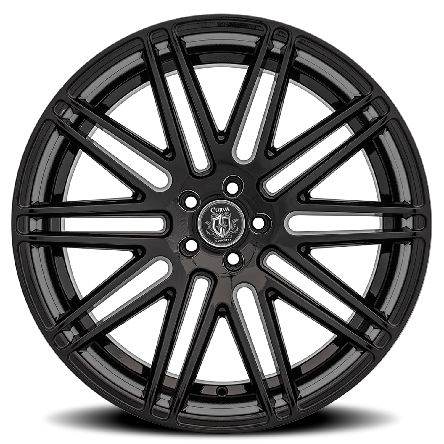 Curva Concepts C50 22x10.5" 5x112mm 66.56mm CB +40mm Gloss Black