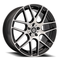 Curva Concepts C7 19x9.5" 5x120mm 72.56mm CB +40mm Gloss Black Machined Face