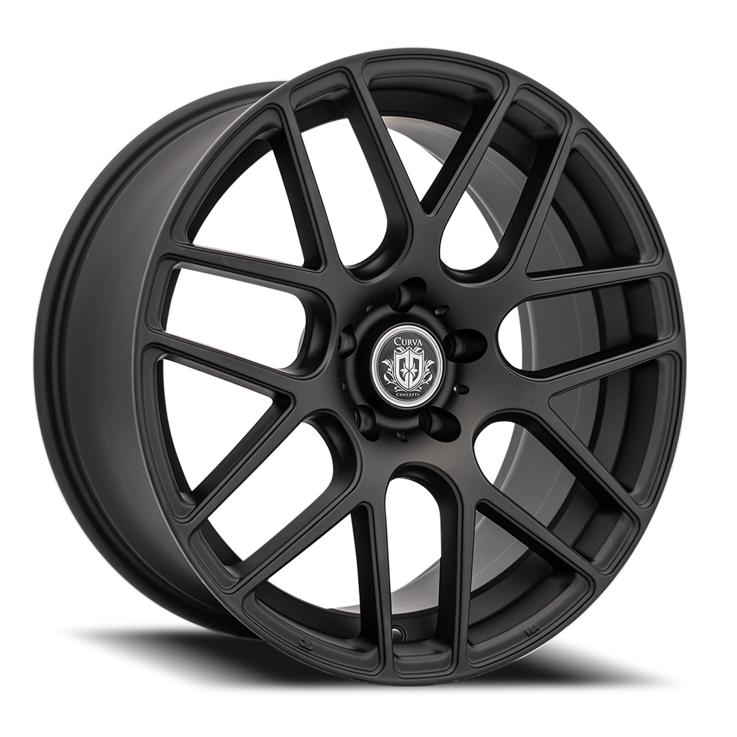 Curva Concepts C7 18x9" 5x120mm 72.6mm CB +35mm Matte Black