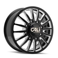 Cali OffxRoad Summit Dually Rear Lifted 9110 Gloss Black Milled 20x8.25 8x165.1 x232mm 121.3mm