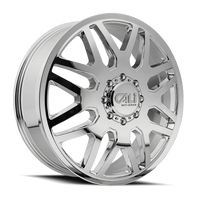 Cali OffxRoadxOffroad Invader Dually 9115D Chrome 24x8.25 8x200 x232mm 142mm