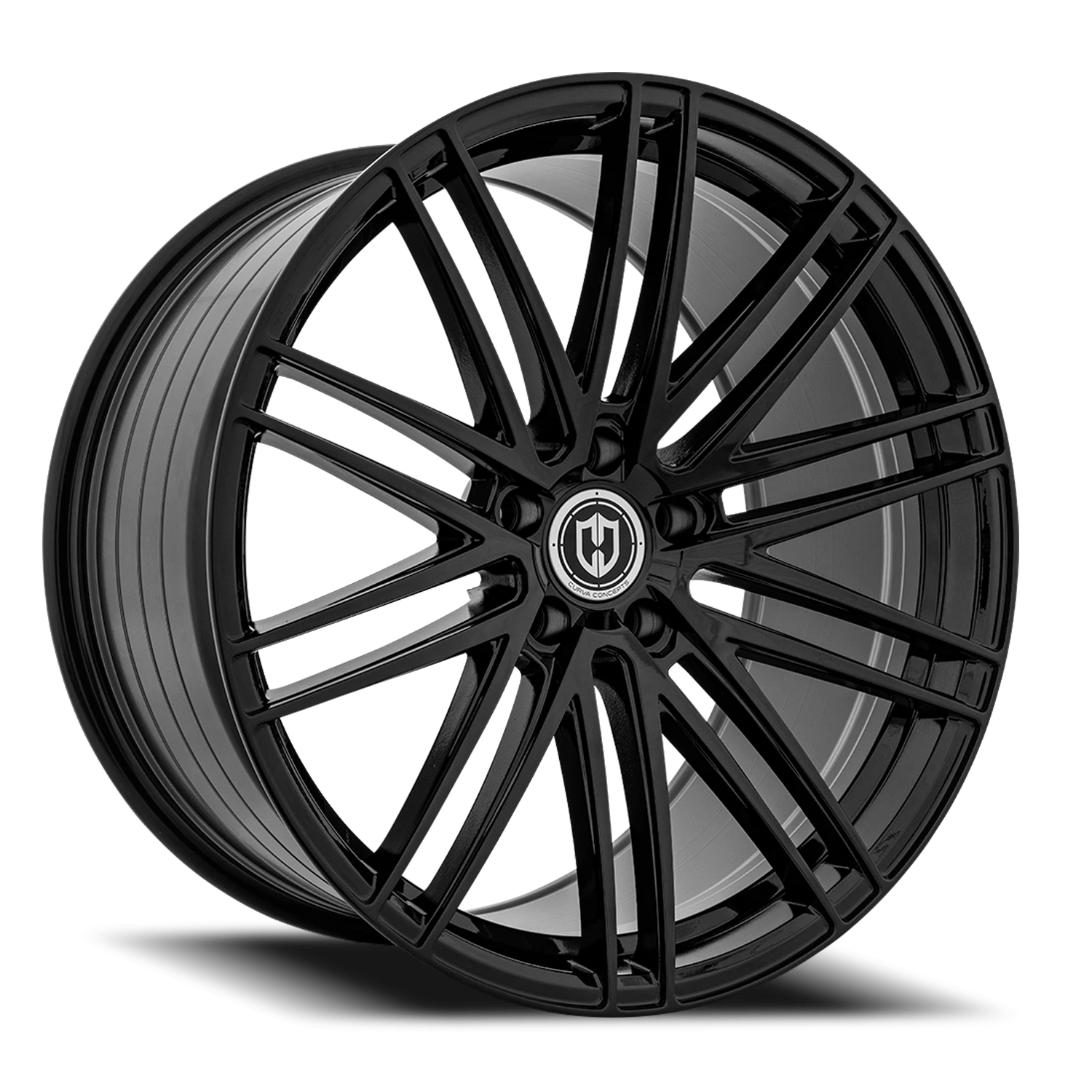Curva Concepts CFF50 20x10.5" 5x114.3mm 73.1mm CB +35mm Gloss Black