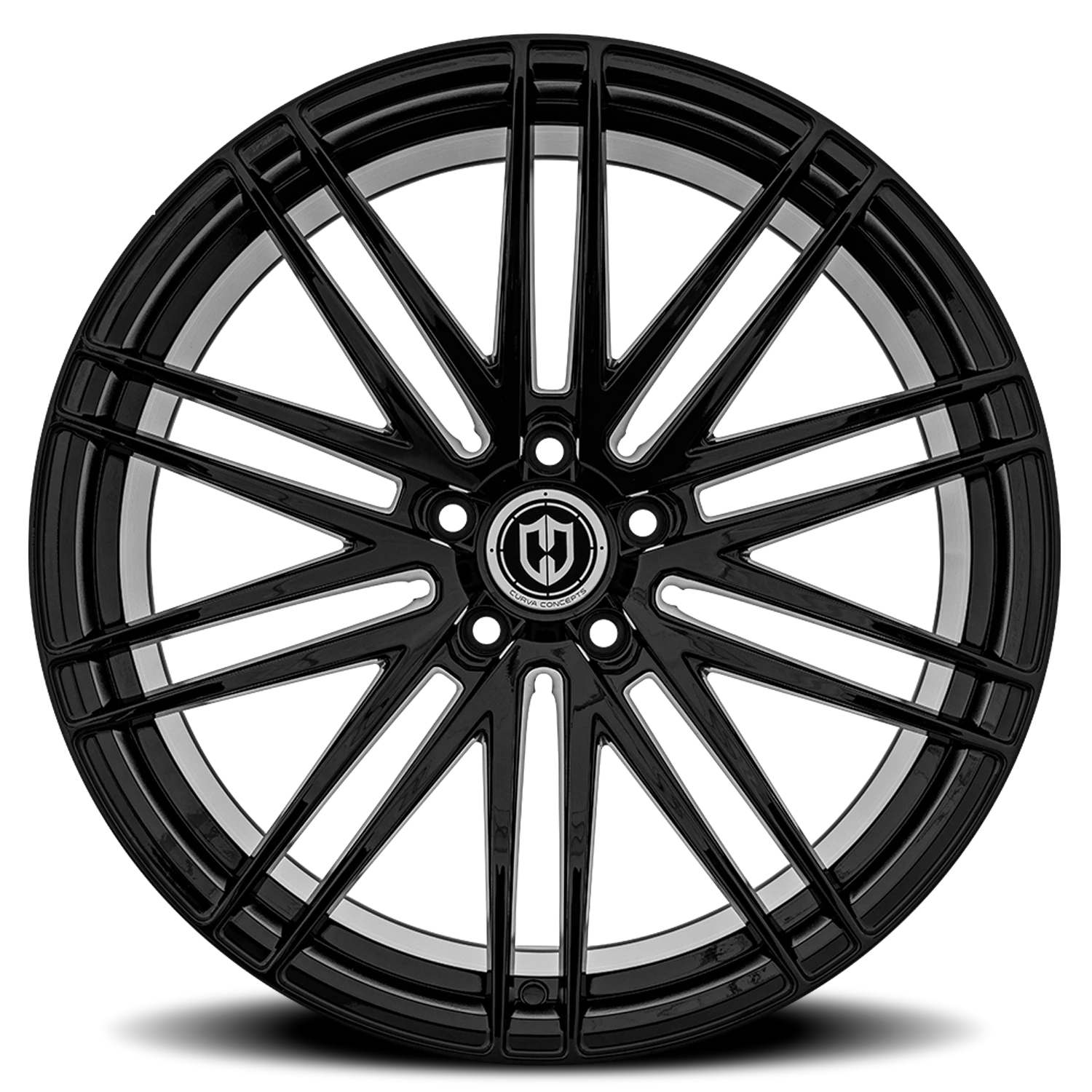 Curva Concepts CFF50 20x10.5" 5x114.3mm 73.1mm CB +35mm Gloss Black