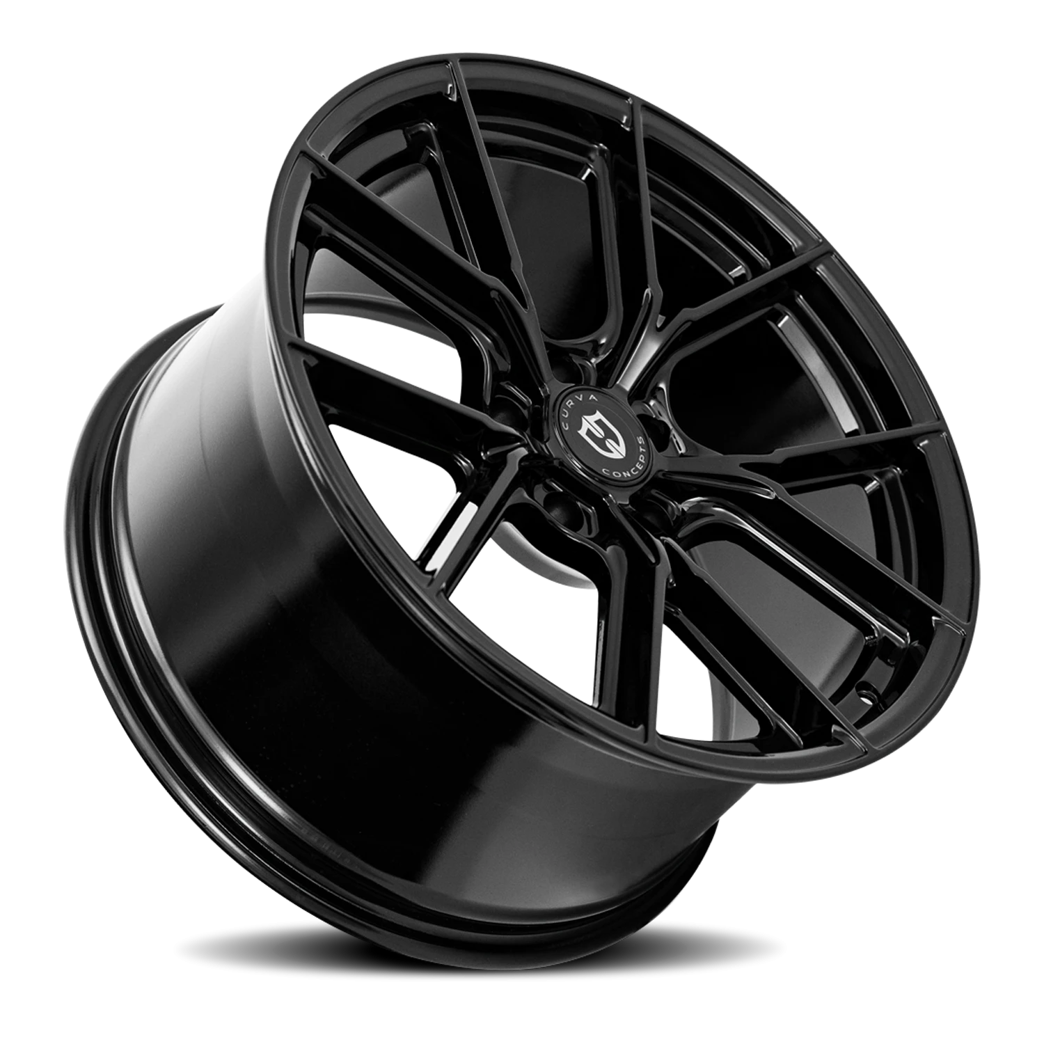 Curva Concepts CFF70 19x8.5" 5x114.3mm 73.1mm CB +35mm Gloss Black