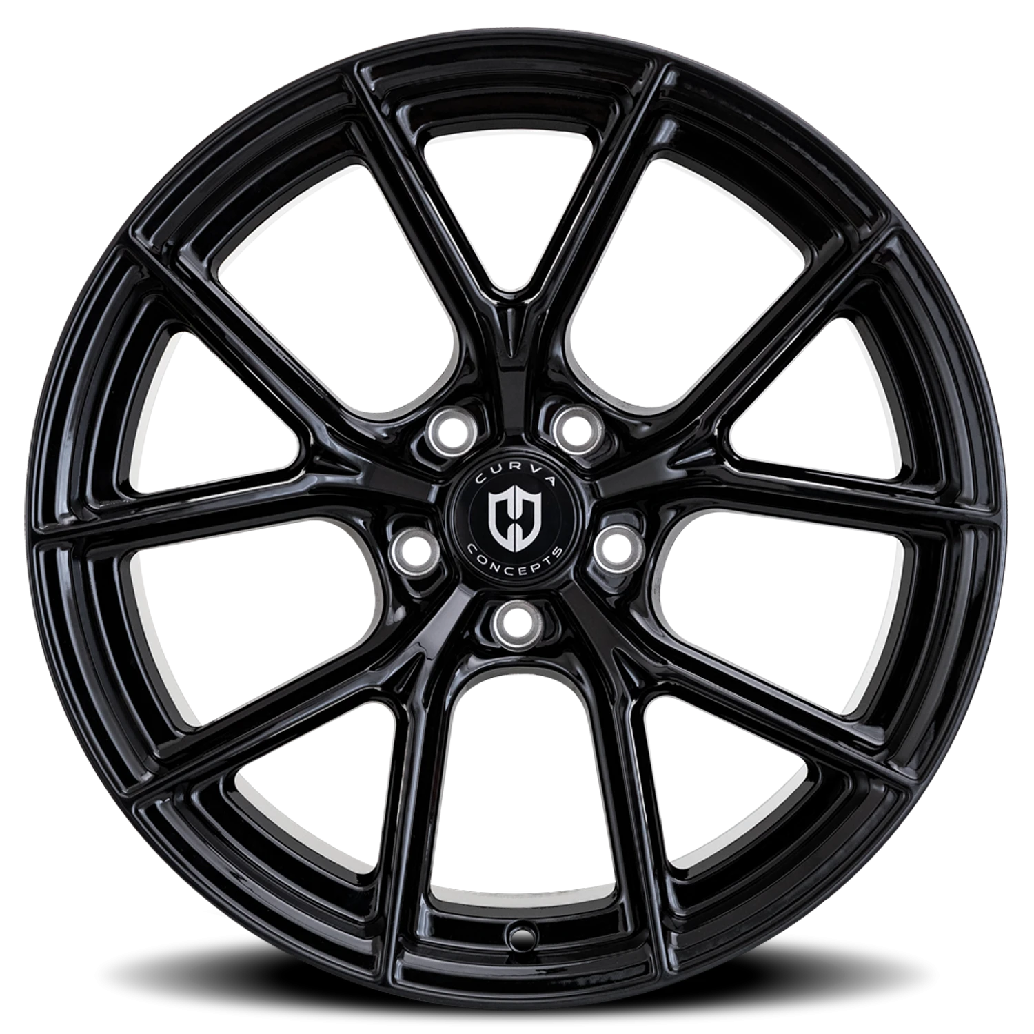 Curva Concepts CFF70 18x8.5" 5x114.3mm 73.1mm CB +35mm Gloss Black