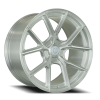 Curva Concepts CFF70 19x10" 5x112mm 73.1mm CB NULLmm Brushed Silver Clear Coat