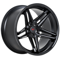 Ferrada Wheels CM1 Matte Black / Gloss Black Lip 20x11.5 5x120 ET30 74.1 Super Deep Concavity