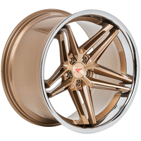Ferrada Wheels CM1 Brushed Cobre / Chrome Lip 20x11.5 5x112 ET30 66.56 Super Deep Concavity