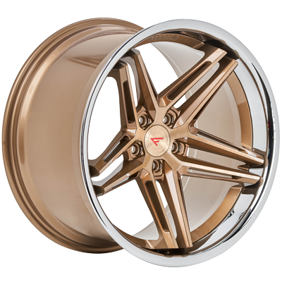 Ferrada Wheels CM1 Brushed Cobre / Chrome Lip 20x11.5 5x114 ET30 73.1 Super Deep Concavity