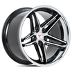 Ferrada Wheels CM1 Machine Black / Chrome Lip 19x10.5 5x112 ET25 66.56 Deep Concavity