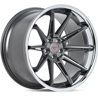 Ferrada Wheels CM2 Matte Graphite / Chrome Lip 20x12 5x114 ET0 73.1 Extreme Concavity