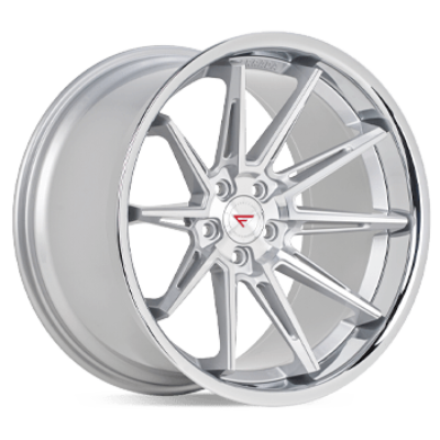 Ferrada Wheels CM2 Machine Silver / Chrome Lip 19x8.5 5x120 ET33 72.56 Slight Concavity