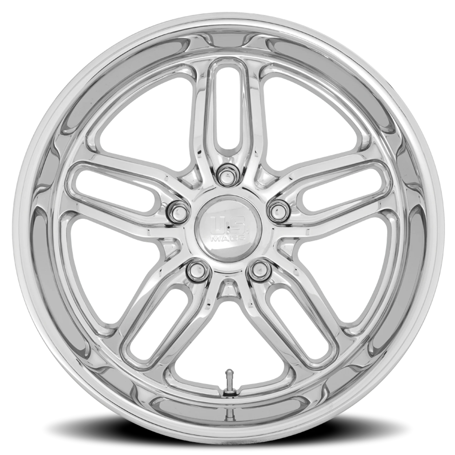 US Mags CTEN 20x10" 5x120.65mm 72.56mm CB +1mm Chrome