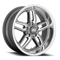 US Mags CTEN 22x8.5" 5x127mm 78.1mm CB +1mm Matte Gunmetal Milled