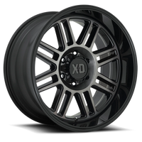 XD Series Cage 20x10" 5x127mm 71.5mm CB -18mm Gloss Black Gray Tint