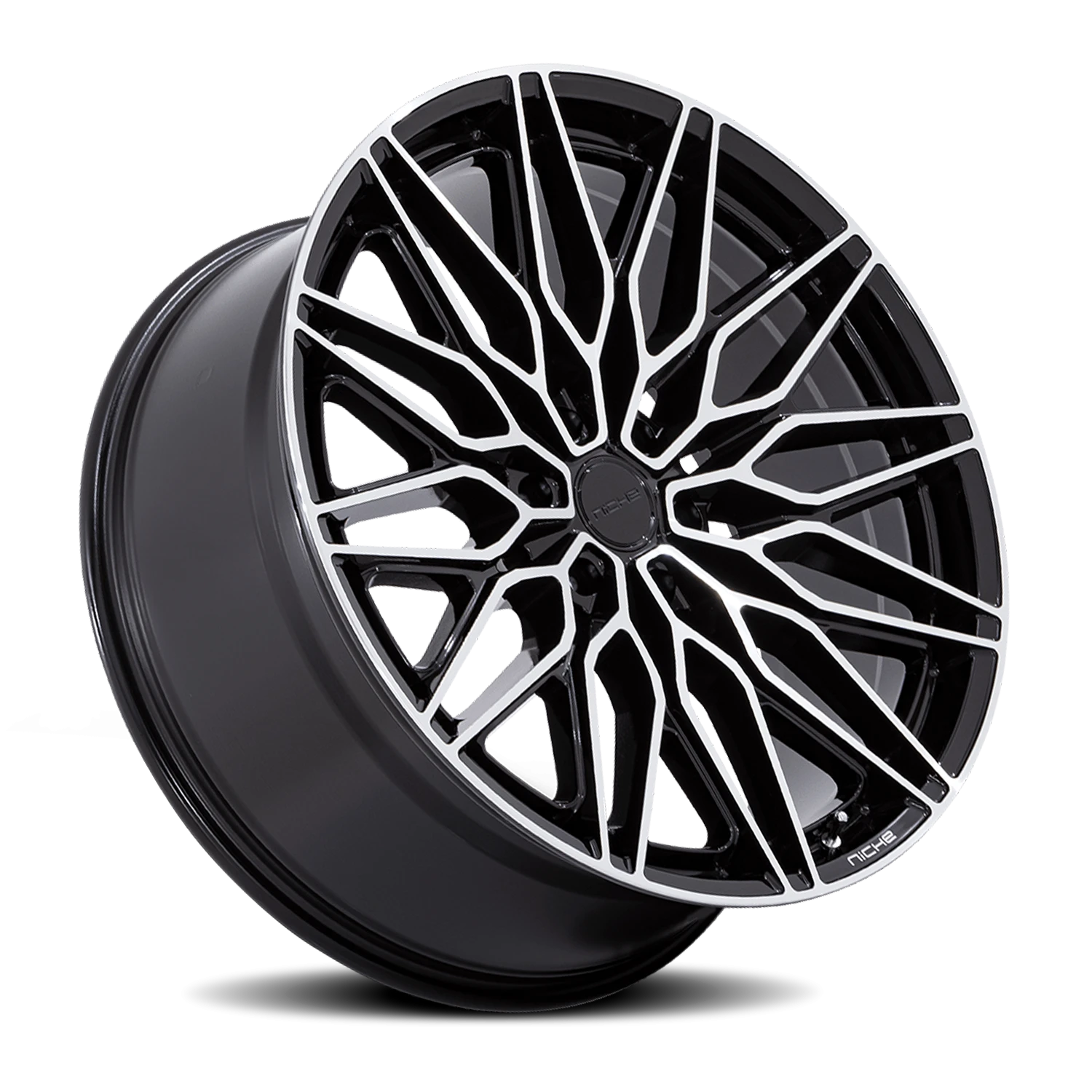 Niche Calabria 6 20x9.5" 6x135mm 87.1mm CB +30mm Gloss Black Machined