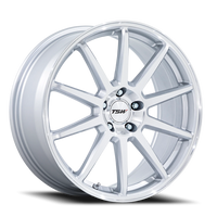 TSW Canard TW004 19x9.5" 5x112mm 66.56mm CB +25mm Gloss Silver Machined Face