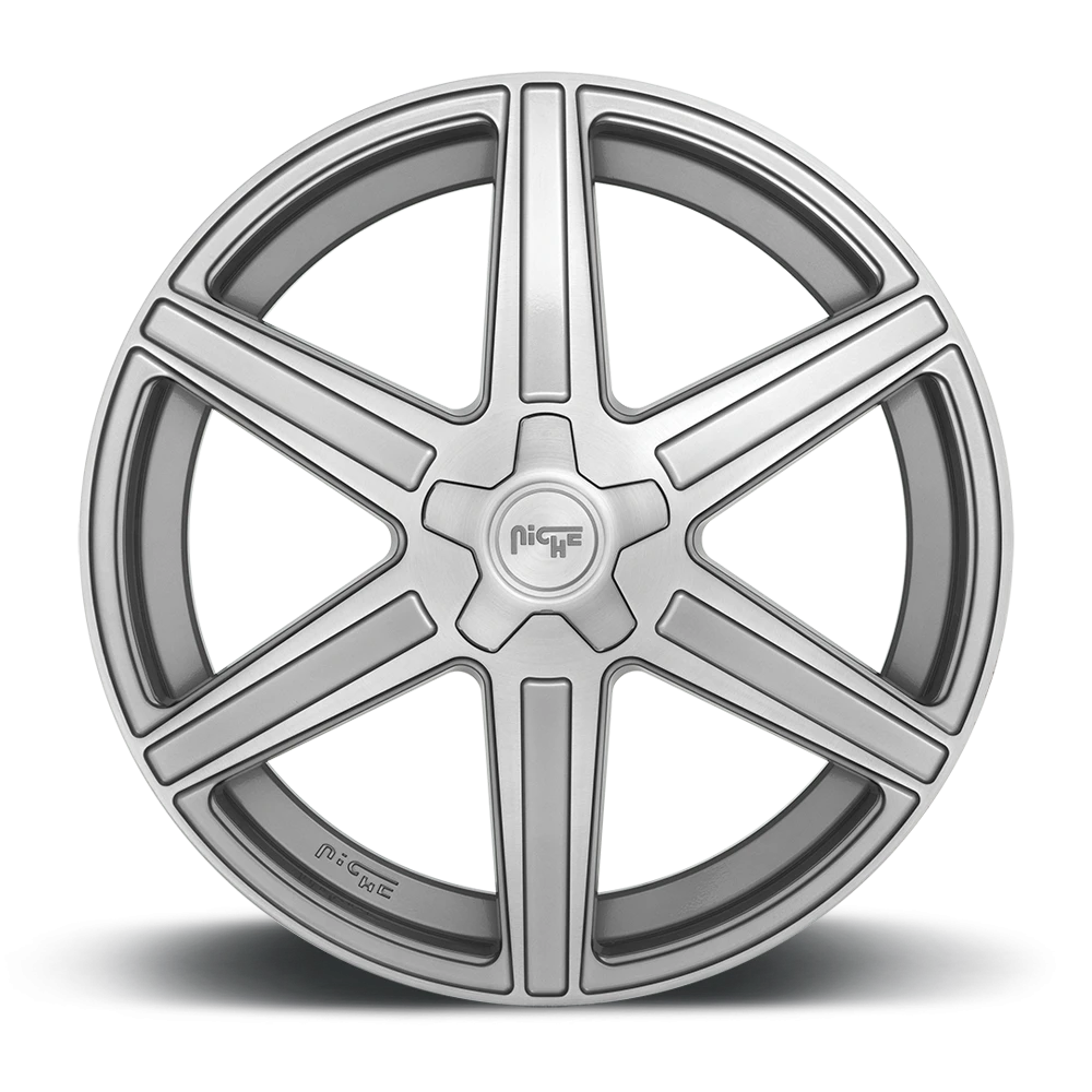 Niche Carina 20x10.5" 5x112mm 66.5mm CB +40mm Brushed Anthracite Clear Tint
