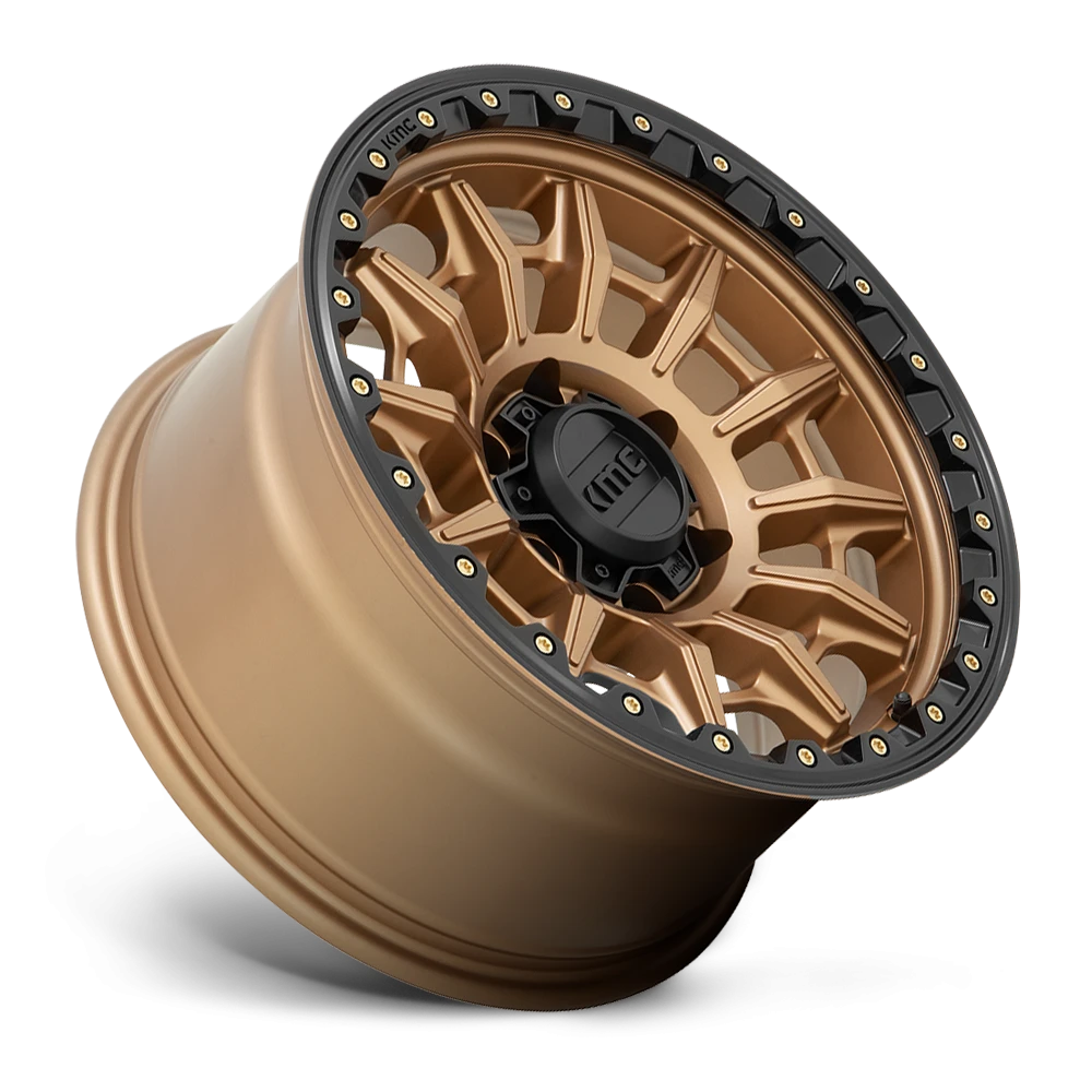 KMC Carnage 17x9" 6x139.7mm 106.1mm CB 0mm Matte Bronze Black Lip