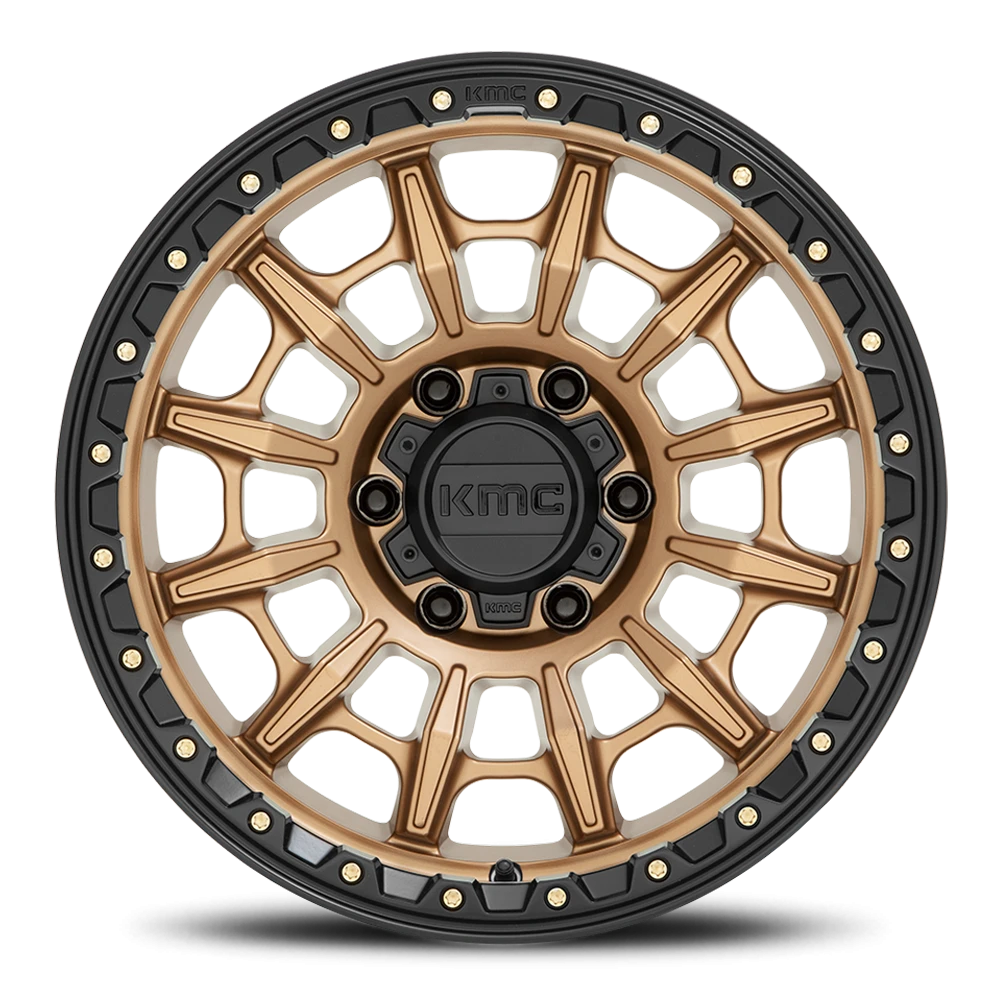 KMC Carnage 17x9" 6x139.7mm 106.1mm CB 0mm Matte Bronze Black Lip