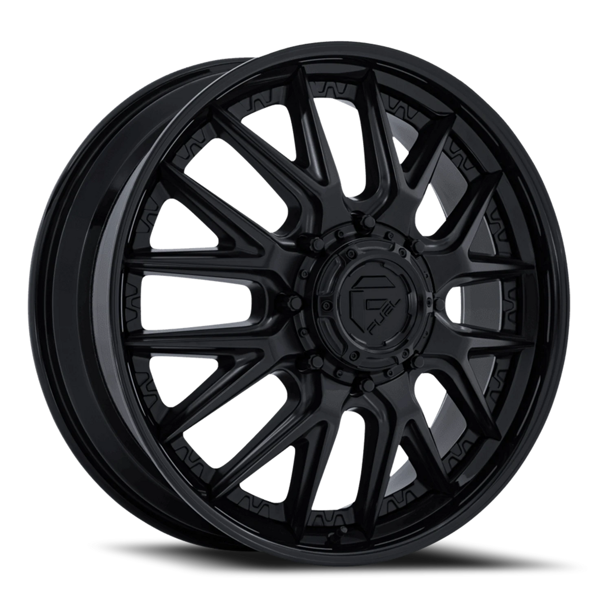 Fuel Catalyst Dually 24x8.25 +105 8x200mm 142mm Matte Black Gloss Black Lip