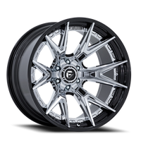 Fuel Catalyst 20x10" 6x135mm 87.1mm CB -18mm Chrome Gloss Black Lip