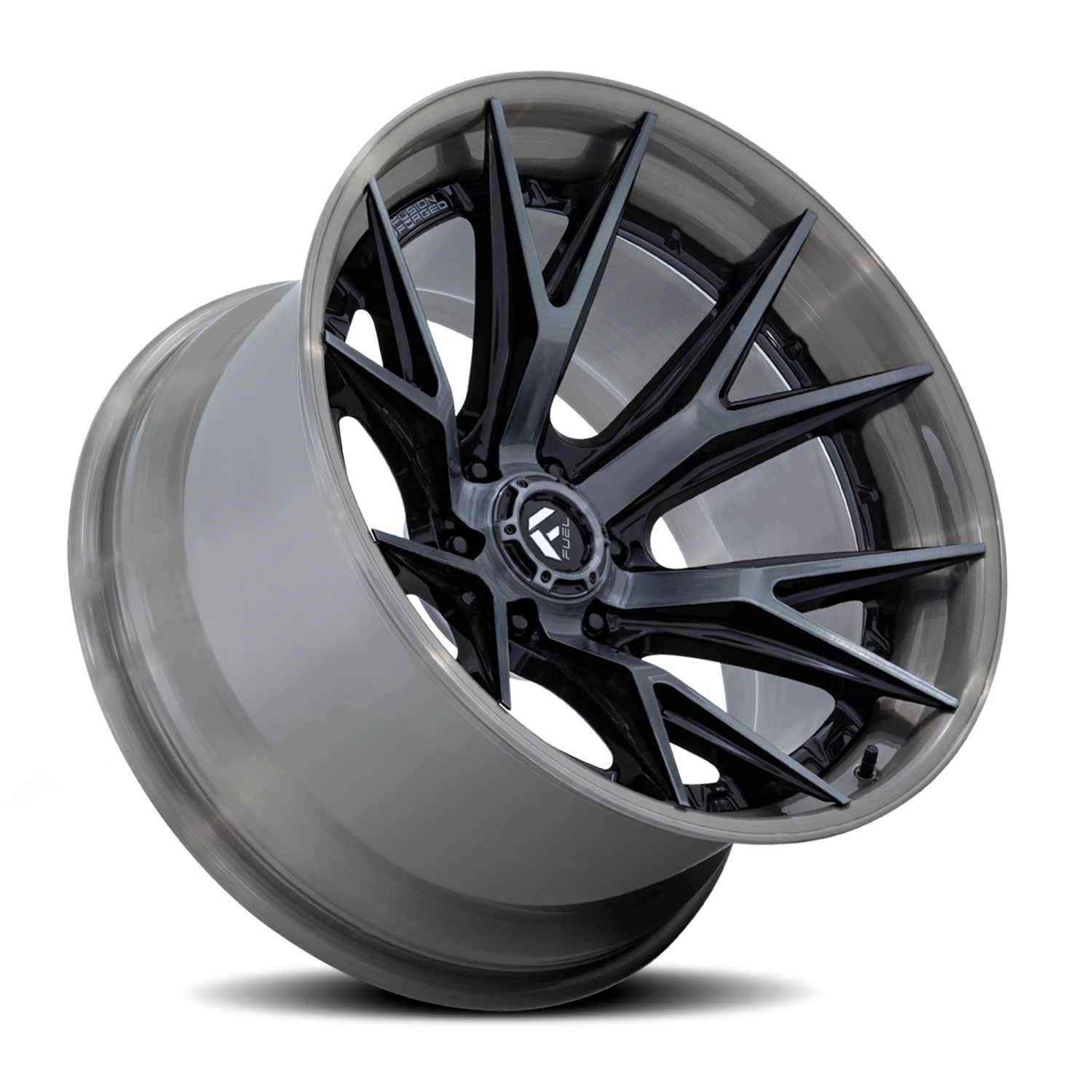 Fuel Catalyst 20x10" 6x135mm 87.1mm CB -18mm Gloss Black Brushed Dark Tint